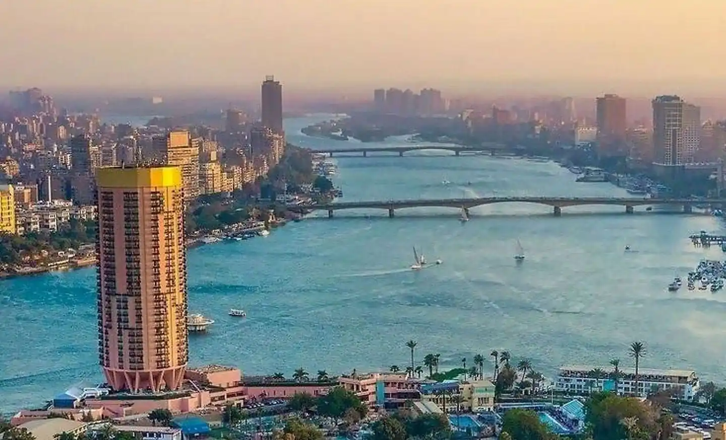 The Nile and the Cairo skyline
